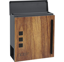 Poštová schránka s dizajnom dreva a otvorom