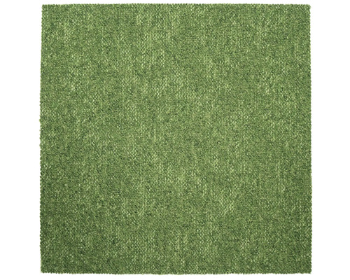 Štvorcový zelený koberec