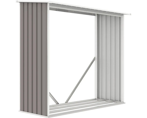 Kovový regál na palivové drevo na uskladnenie dreva do krbu