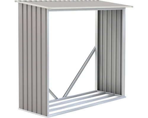 Kovový regál na uskladnenie dreva