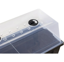 Parenisko s priehľadným vekom a reguláciou vetrania