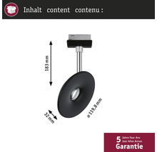 Rozmery čiernej lampy