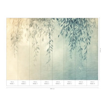 Tapeta s rastlinným vzorom a rozmermi