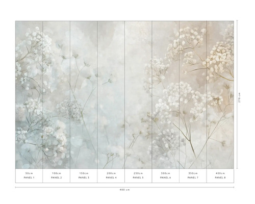 Foto tapeta s kvetinovým motívom, rozmer 400x270 cm