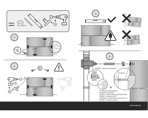 Návod na inštaláciu systému na zber dažďovej vody