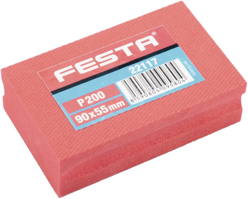 Brúsny blok FESTA s rozmermi 90x55 mm, zrnitosť P200