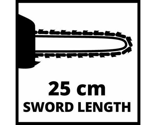 Dĺžka lišty 25 cm