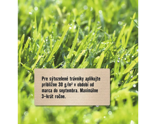Sýtozelená tráva s návodom na použitie