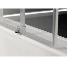 Detail posuvného mechanizmu sprchovacieho kúta