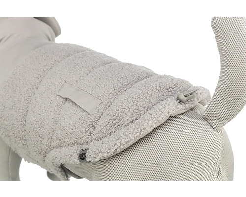 Psia bunda s teddy podšívkou a zipsom