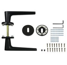 Sada kľučiek na dvere s rozetami a upevňovacím materiálom