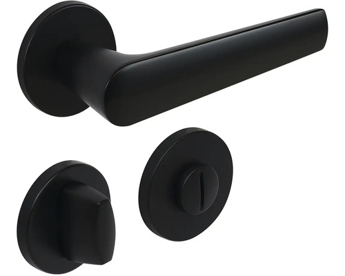 Sada kľučiek na dvere s otočným gombíkom pre kúpeľňu