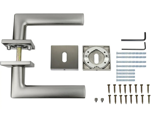 Súprava kľučky na dvere s montážnym príslušenstvom