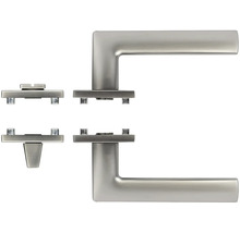 Dverová kľučka z nehrdzavejúcej ocele s upevňovacím materiálom