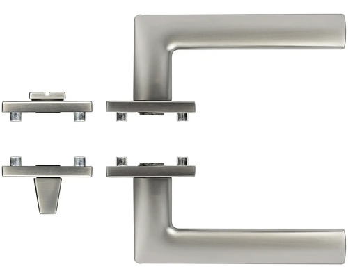 Dverová kľučka z nehrdzavejúcej ocele s upevňovacím materiálom