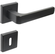 Štvorcová kľučka dverí s kľúčovou rozetou pre interiérové dvere