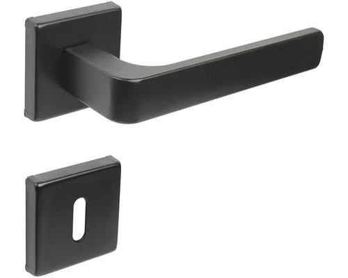 Štvorcová kľučka dverí s kľúčovou rozetou pre interiérové dvere