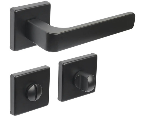 Sada kľučky ku dverám so západkou s otočným gombíkom