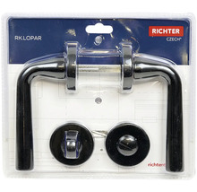 Sada dverového kovania s kľučkou a rozetami v balení