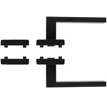 Kovová kľučka dverí s montážnymi prvkami