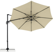 Výkyvný slnečník s krížovou základňou pre záhradu alebo terasu