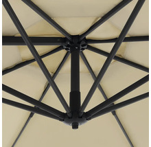 Pohľad zdola na slnečník s rámom