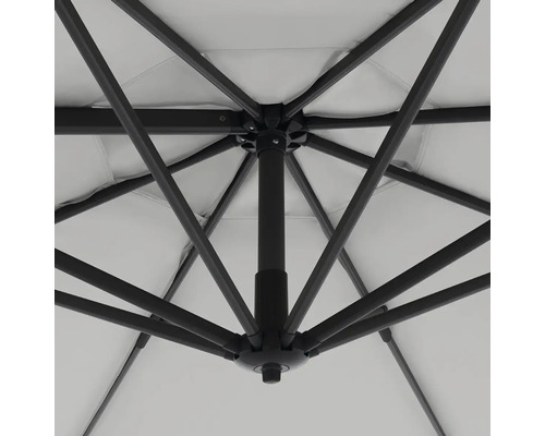 Pohľad zdola na slnečník s rámom