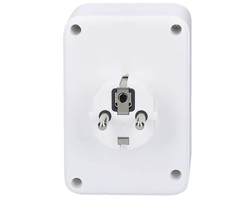 Biely adaptér zástrčky