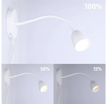 Nástenné svietidlo s nastaviteľným jasom, vhodné pre rôzne potreby osvetlenia