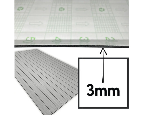 3 mm palubová krytina s prúžkovaným vzhľadom