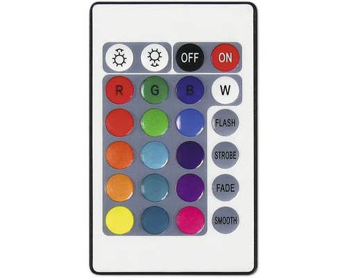 Diaľkové ovládanie pre LED osvetlenie s výberom farieb a rôznymi režimami