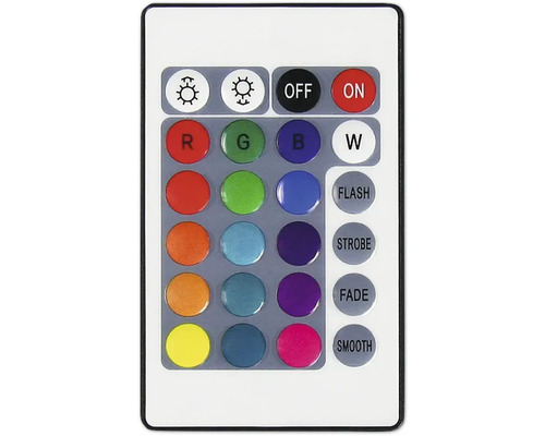 Diaľkové ovládanie pre LED osvetlenie s výberom farieb a svetelnými efektmi