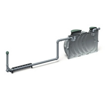 Systém dažďovej kanalizácie s nádržou a potrubím