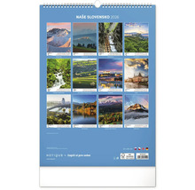 Náš kalendár Slovensko pre rok 2026 s motívmi krajiny
