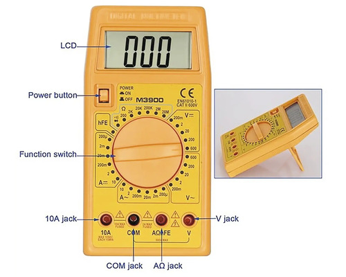 Digitálny multimeter na elektrické meranie