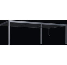 Pergola s lamelovou strechou a kľukou