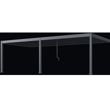 Voľne stojace terasové zastrešenie z hliníka s ovládaním kľukou