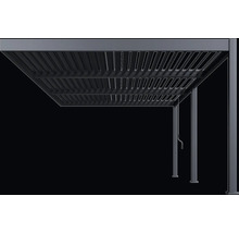 Pergola s lamelovou strechou na tienenie terás a záhrad