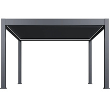 Kovová pergola s pohyblivou lamelovou strechou