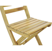 Skladacia stolička z dreva