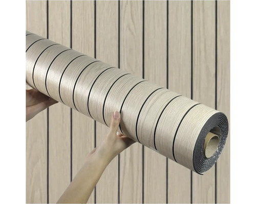 Držaná rolka akustických panelov so vzhľadom dreva