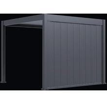 Pergola s lamelovou strechou a bočnými stenovými prvkami