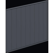 Kovový prvok plota na ochranu súkromia