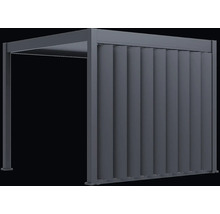 Pergola s lamelovou stenou do záhrady