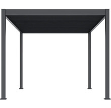 Pergola s lamelovou strechou do záhrady
