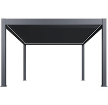 Lamelová pergola so štyrmi stĺpikmi ako ochrana proti slnku