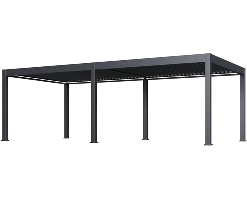 Pergola s lamelovou strechou pre vonkajšie použitie