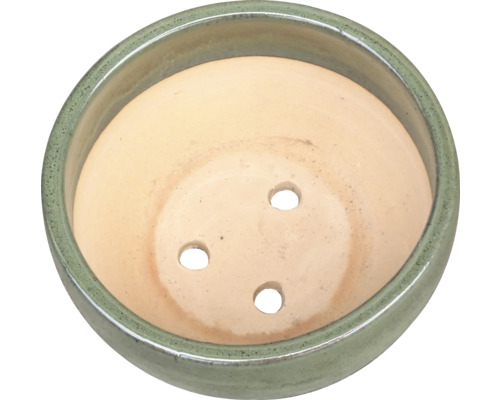 Keramická miska pod kvetináč s drenážnymi otvormi