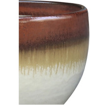 Detailný pohľad na keramickú kvetinovú misu