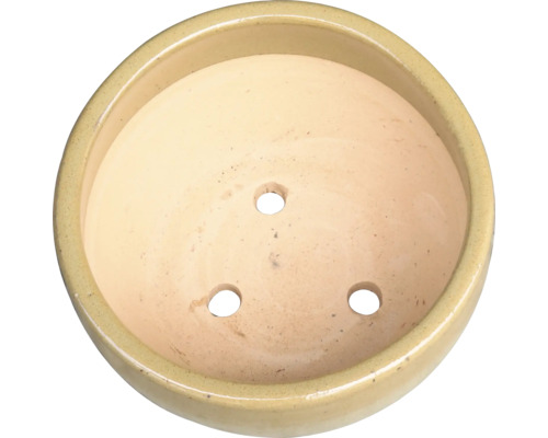 Keramická miska pod kvetináč s tromi otvormi